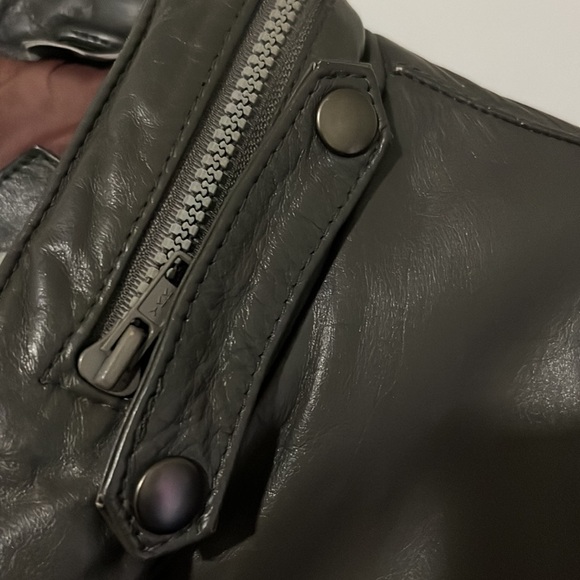 COPY - Members Only Leather Jacket Vintage Mens Gray Classic Iconic Style size … - Picture 8 of 16